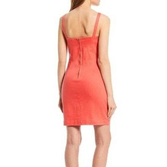 Gianni Bini Orange Denim Casual Dress - Picture 2 of 4